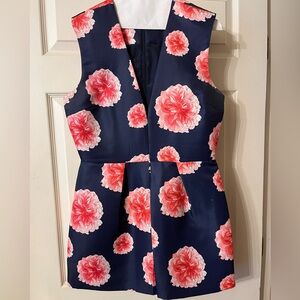 Karlie Navy Floral Sleeveless Romper